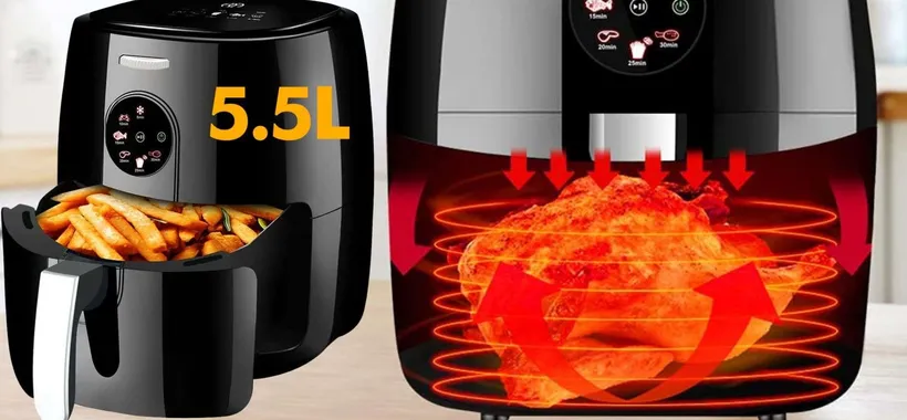 Fritto sano e BUONO: friggitrice ad aria XXL a prezzo SHOCK su Amazon (69€)