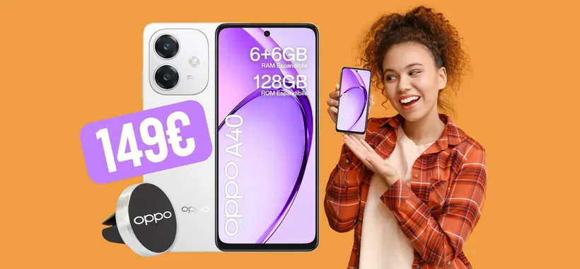 OPPO A40 (6/128GB) in esclusiva su Amazon a soli 149€
