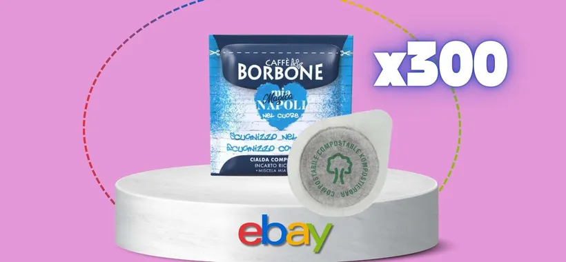 300 cialde Caffè Borbone? Le paghi meno che al supermercato, giga scorta