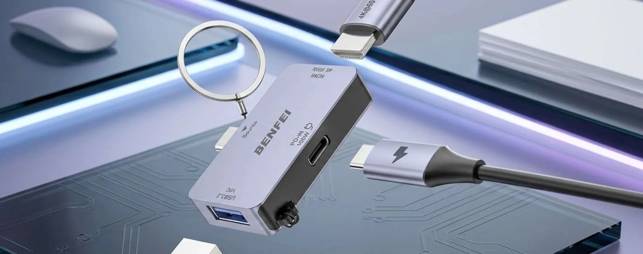 Hub USB-C HDMI a 9,27€ su Amazon: l'accessorio tech da avere assolutamente