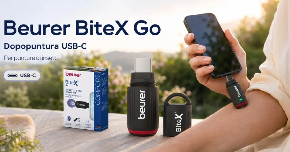Zanzare in estate: Beurer BiteX Go è il dopopuntura USB-C in offerta a 17€ su Amazon