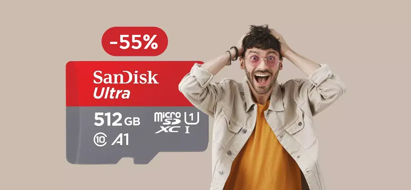 MicroSD SanDisk 512GB a meno di metà prezzo: la MIGLIORE a 51€