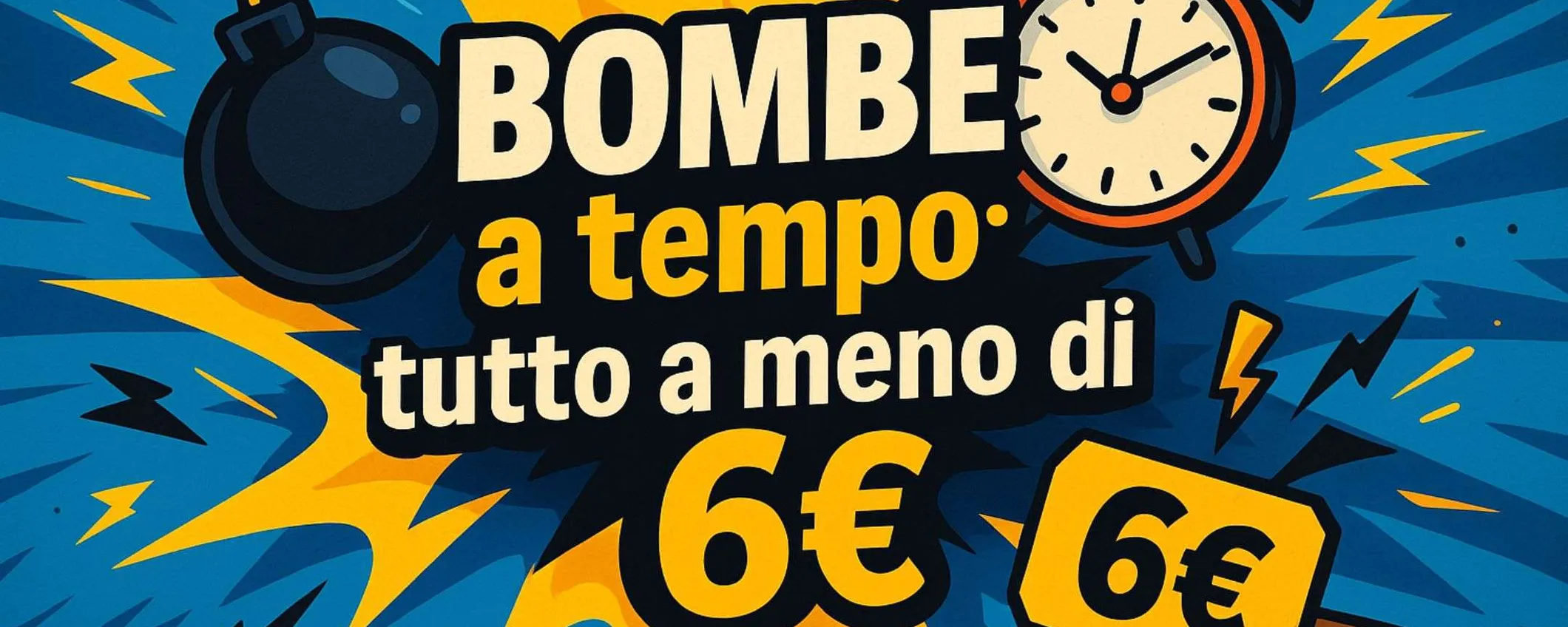 Tutto a meno di 6€: tantissime BOMBE a tempo colpiscono Amazon