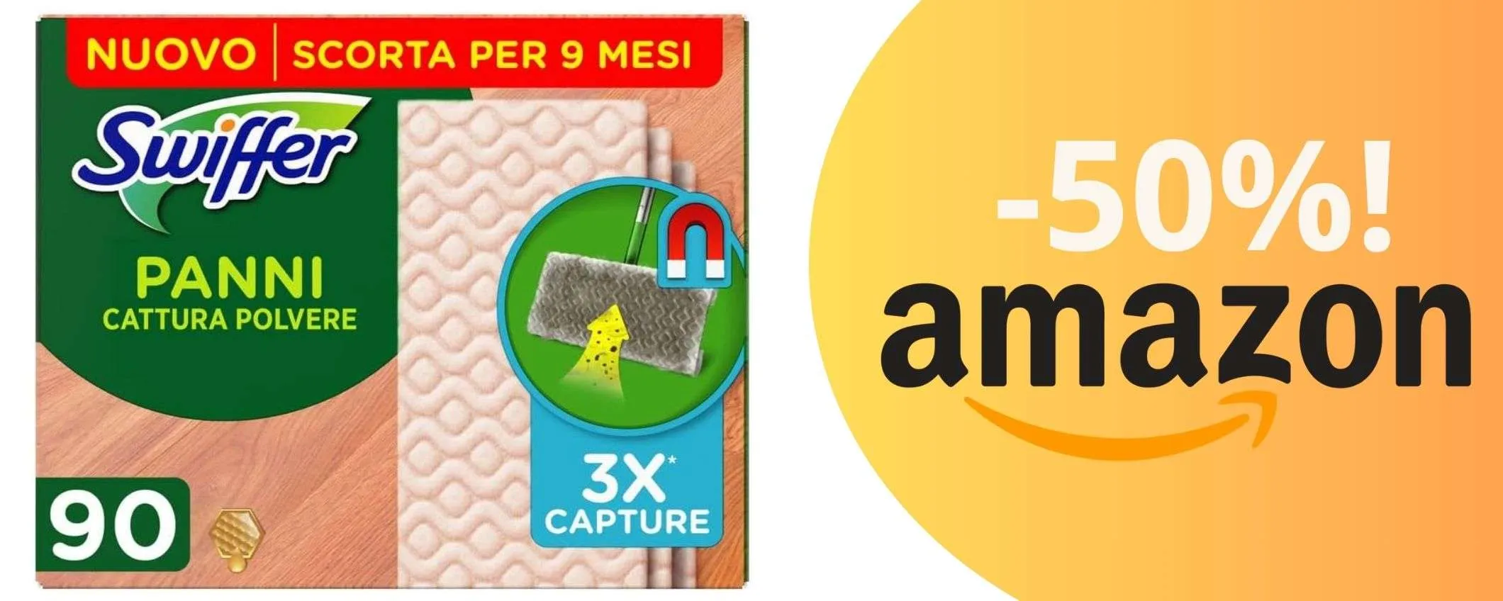 Offerta imperdibile: Swiffer panni catturapolvere per 9 mesi di pulizia impeccabile!