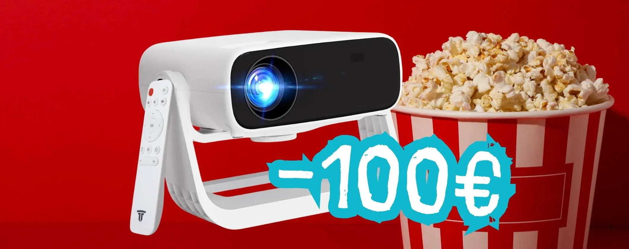 Proiettore WiFi Bluetooth con risoluzione 4K solo oggi a 100€ in meno