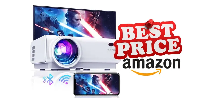 Il CINEMA nel salotto con questo Mini proiettore portatile WiFi in sconto del 59%