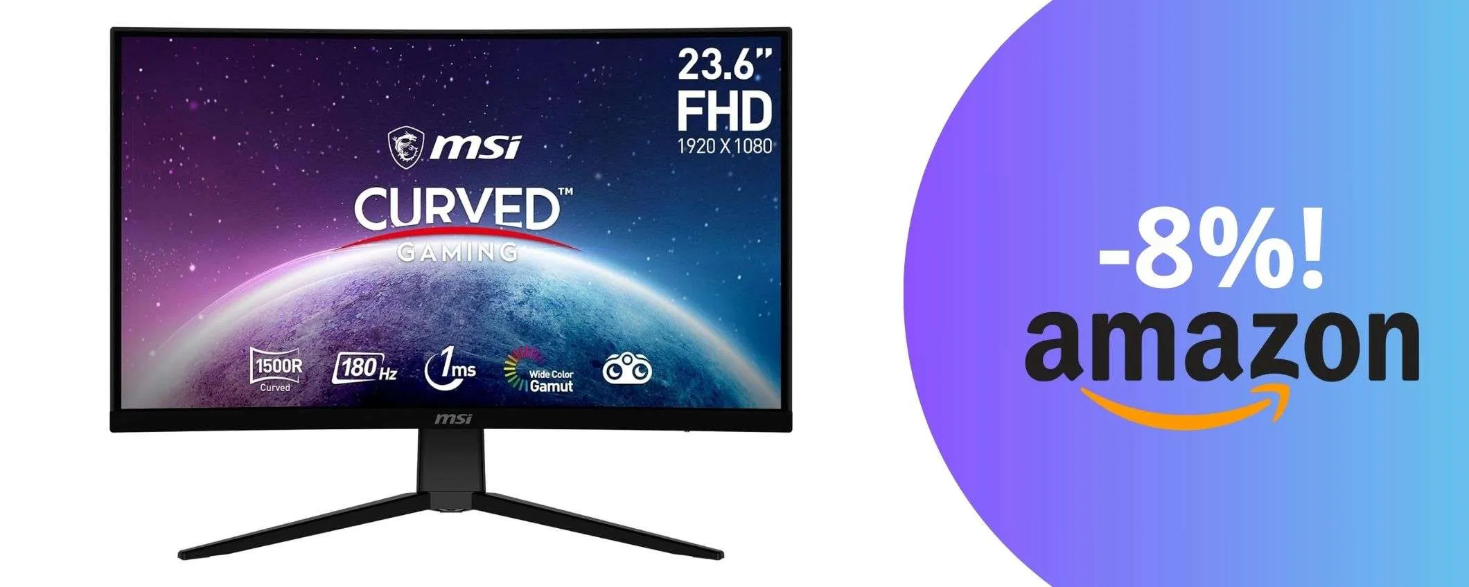 Un monitor curvo per un'esperienza di gioco senza compromessi: l'offerta da urlo