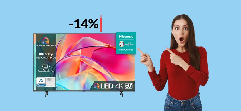 Smart TV 4K 50'' Hisense: oggi è tua ad un prezzo BOMBA (369€)
