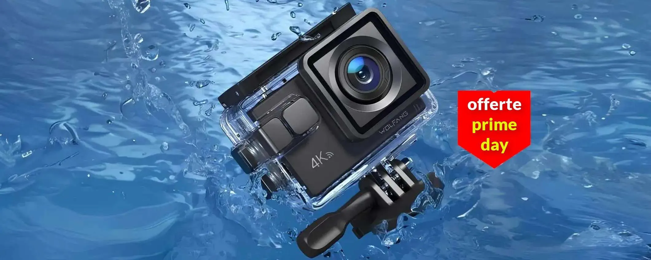 Action cam 4K a poco più di 40€, ma il tempo stringe: poche unità