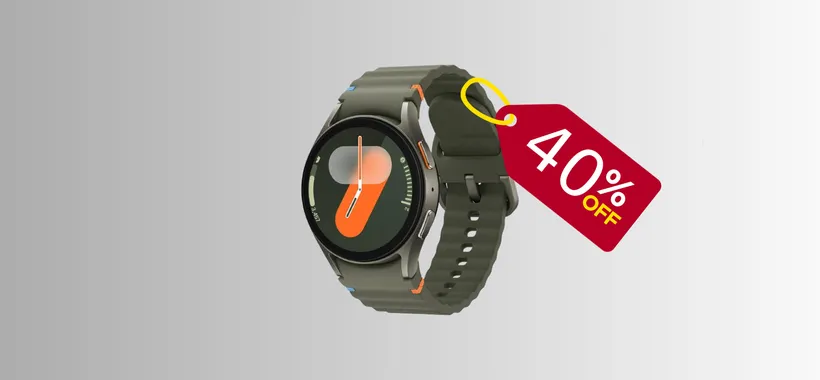 Sconto bomba del -40% sul Samsung Galaxy Watch7: oggi risparmi 130€