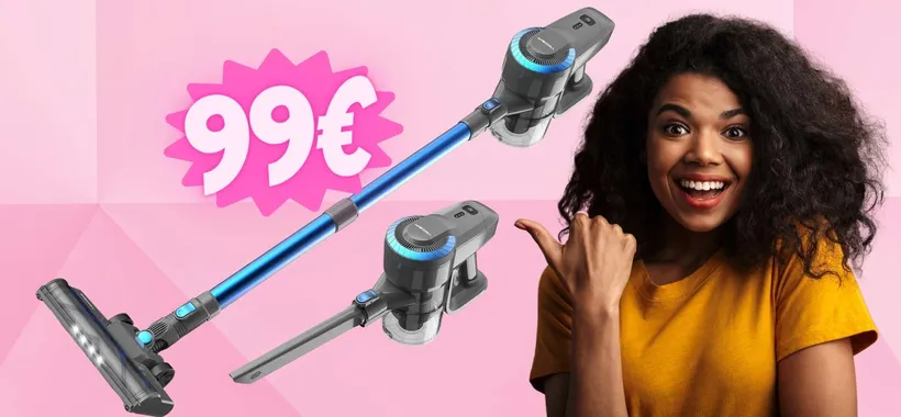 Aspirapolvere senza fili a PREZZO SHOCK su Amazon, solo 99€