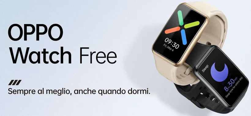 OPPO Watch Free disponibile ufficialmente anche in Italia
