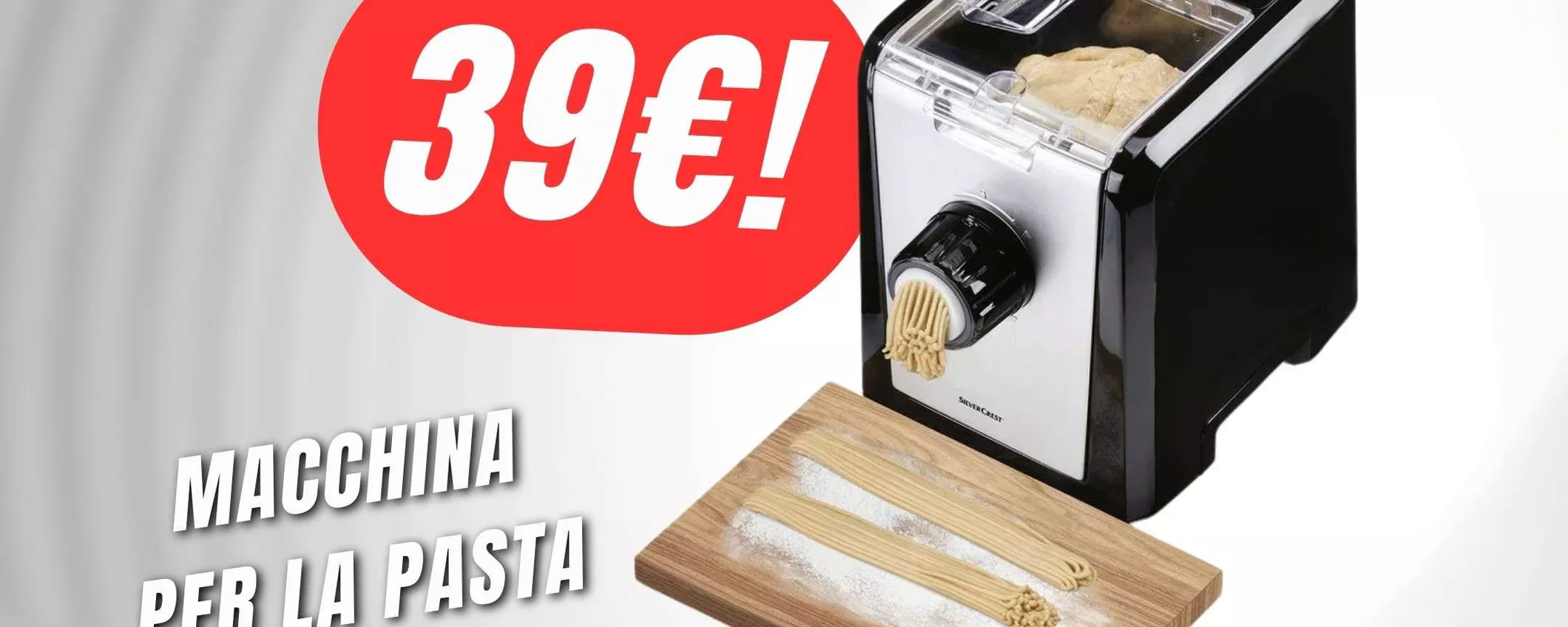 PREZZO FOLLE per la Macchina per la Pasta ELETTRICA (39€!)