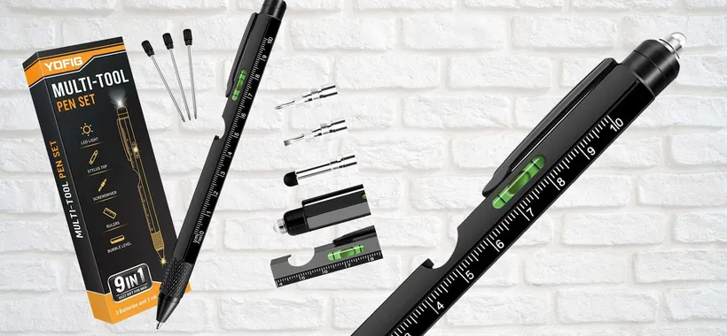 Penna tattica 9 in 1 con mini torcia a 11€: gadget MAI PIÙ SENZA