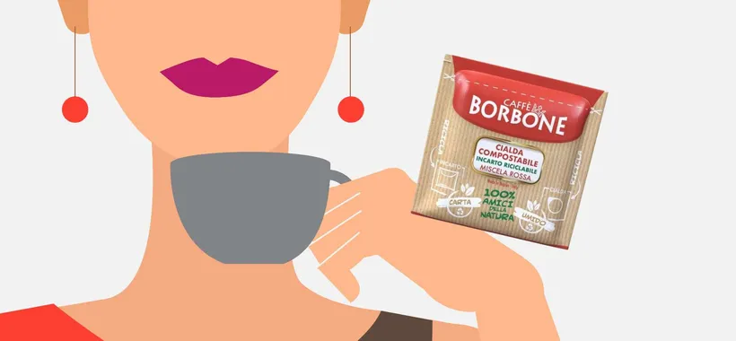 Il buon espresso bar a casa tua da 0,17€ con le Cialde Caffè Borbone ESE Miscela Rossa