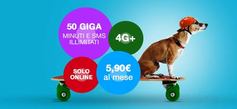 PosteMobile: Ritorna la PROMO Creami WOW50 a 5,90€