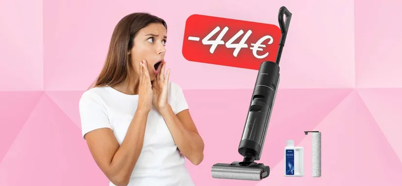 Dreame H12 Pro: aspirapolvere e lavapavimenti senza fili a 44€ in MENO