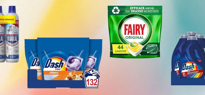 Dash, Fairy, Swiffer, Viakal e non solo: SCORTE PREMIUM da 4,99€ su Amazon