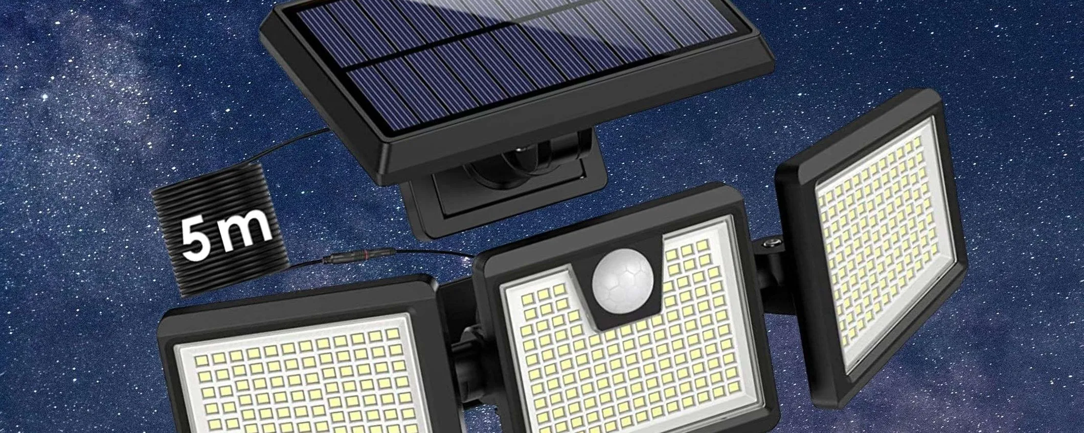 Mostruosa luce solare 3500 lumen a prezzo WOW su Amazon: 17€ in promo scorta