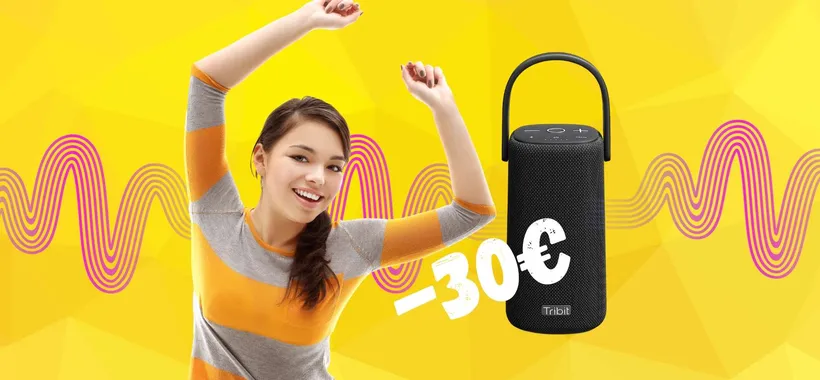 Speaker Bluetooth portatile POTENTISSIMO e impermeabile (-30€)