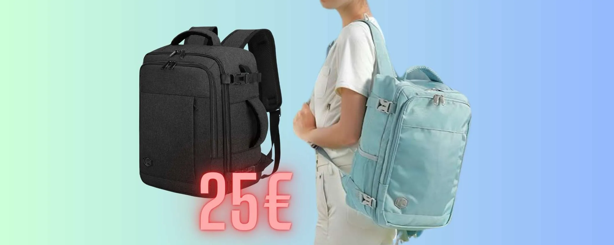 Zaino da viaggio per volare con tutte le compagnie low cost spendendo pochissimo