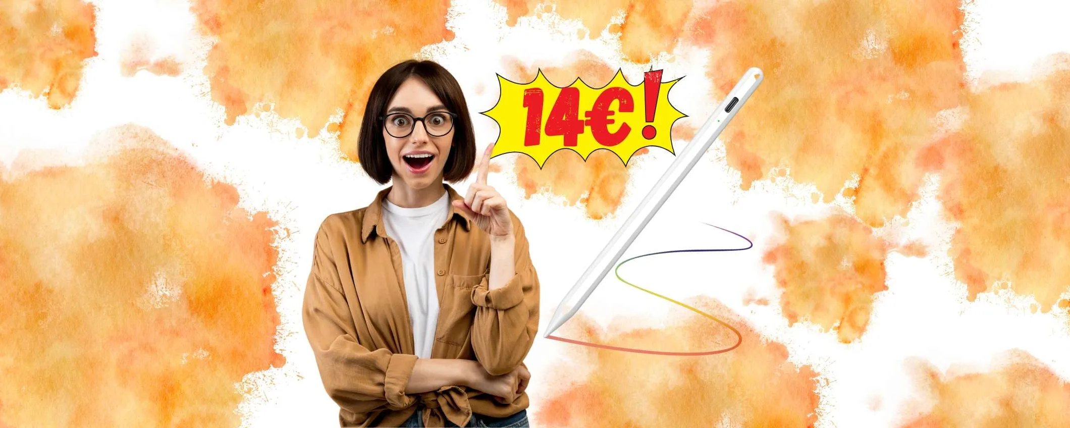Penna per iPad (2018-2023) precisa e sensibile, tua a 14€