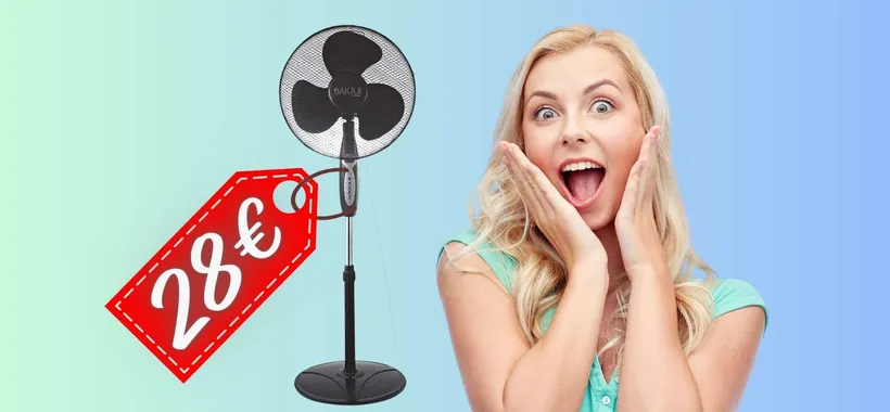 Ventilatore a colonna con piantana e telecomando incluso a SOLI 28€
