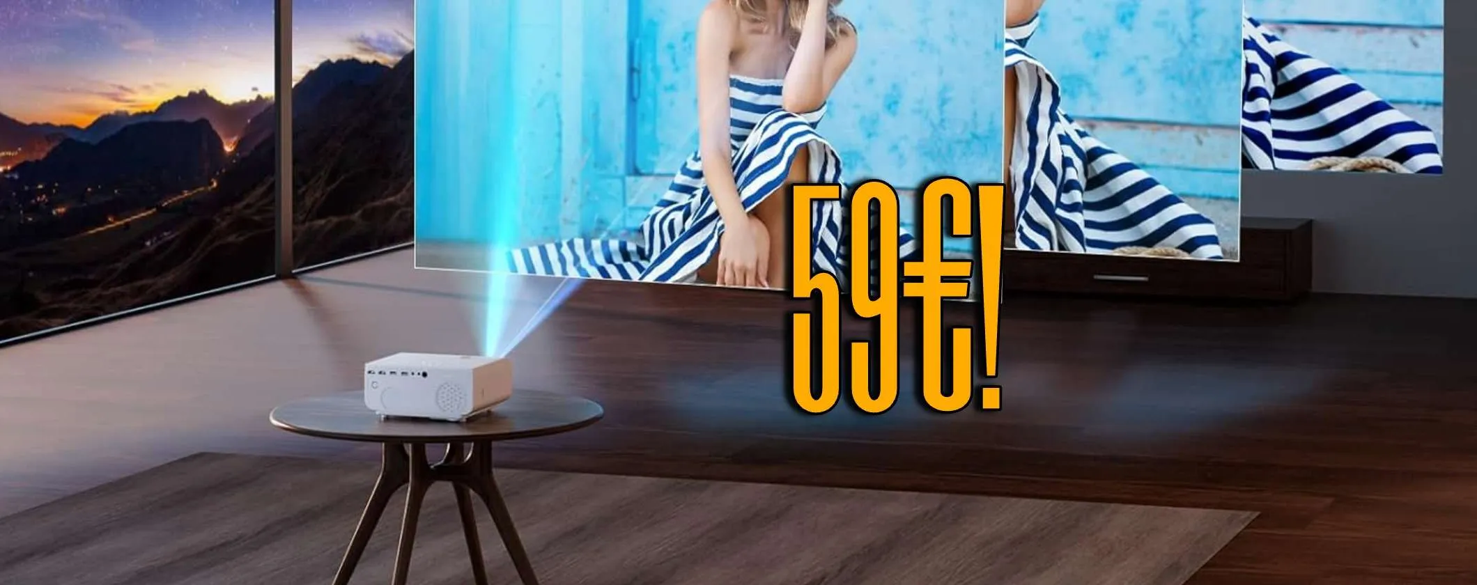 Intrattenimento top con questo Mini Proiettore 4K a soli 59€ in offerta su Amazon