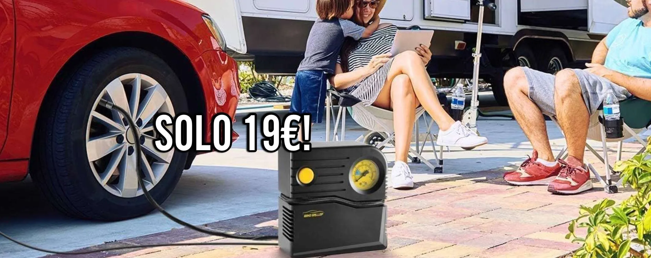 Mini Compressore Aria Portatile WindGallop a soli 19€: l'indispensabile