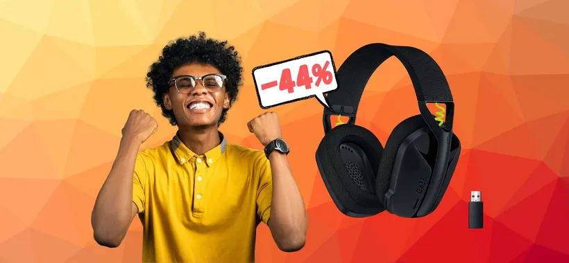 Logitech G435 Lightspeed: cuffie da gaming PAZZESCHE (-44%)