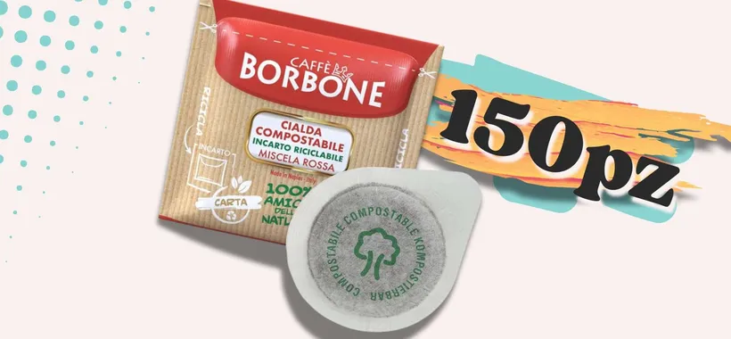 Caffè Borbone sbarca a CASA TUA: 150 cialde miscela rossa a 0,13€ cad