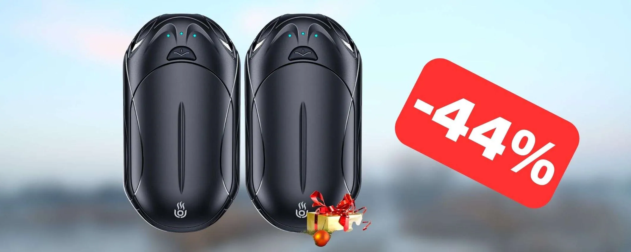 Scaldamani Elettrico Portatile 2 In 1 5200 MAh - Ricarica Veloce Type-C, Riscaldamento Rapido 3S, Doppio Lato, Nero Mezzanotte