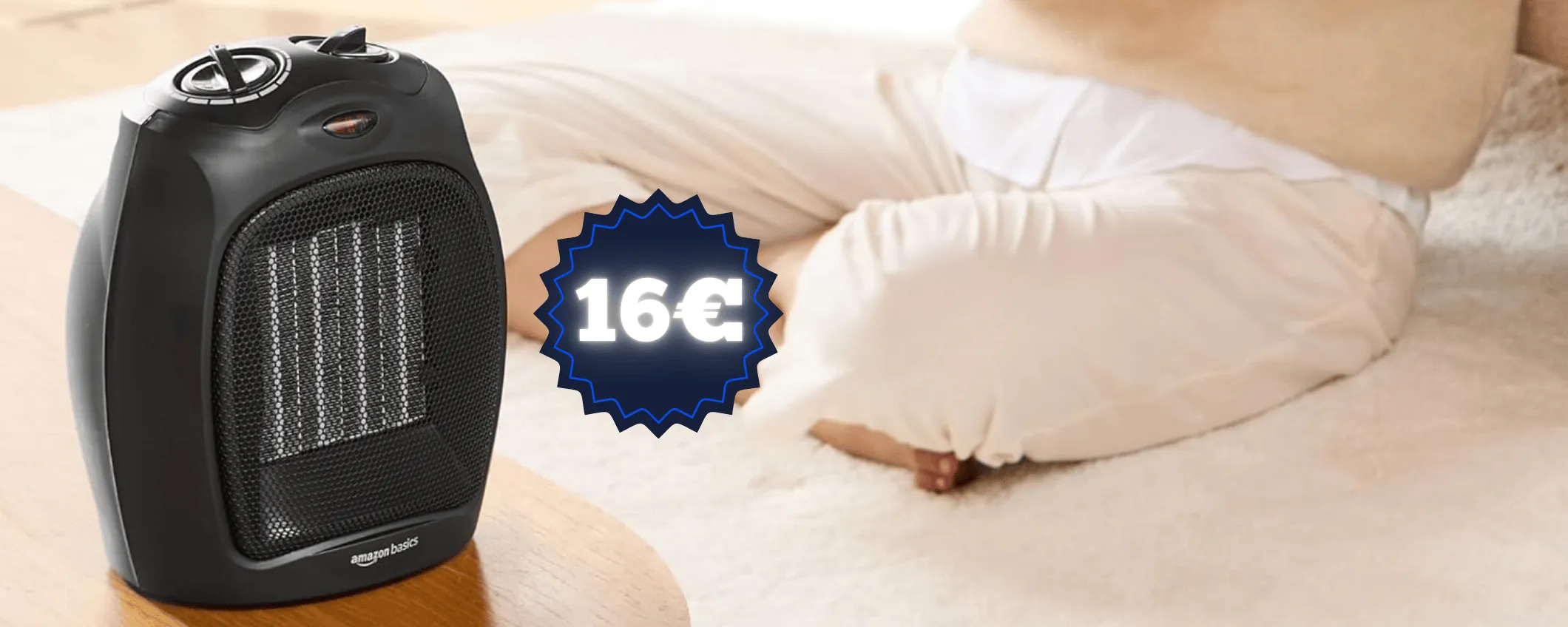 Termoventilatore 1500W ti fa stare al caldo con soli 16€, pazzia Amazon