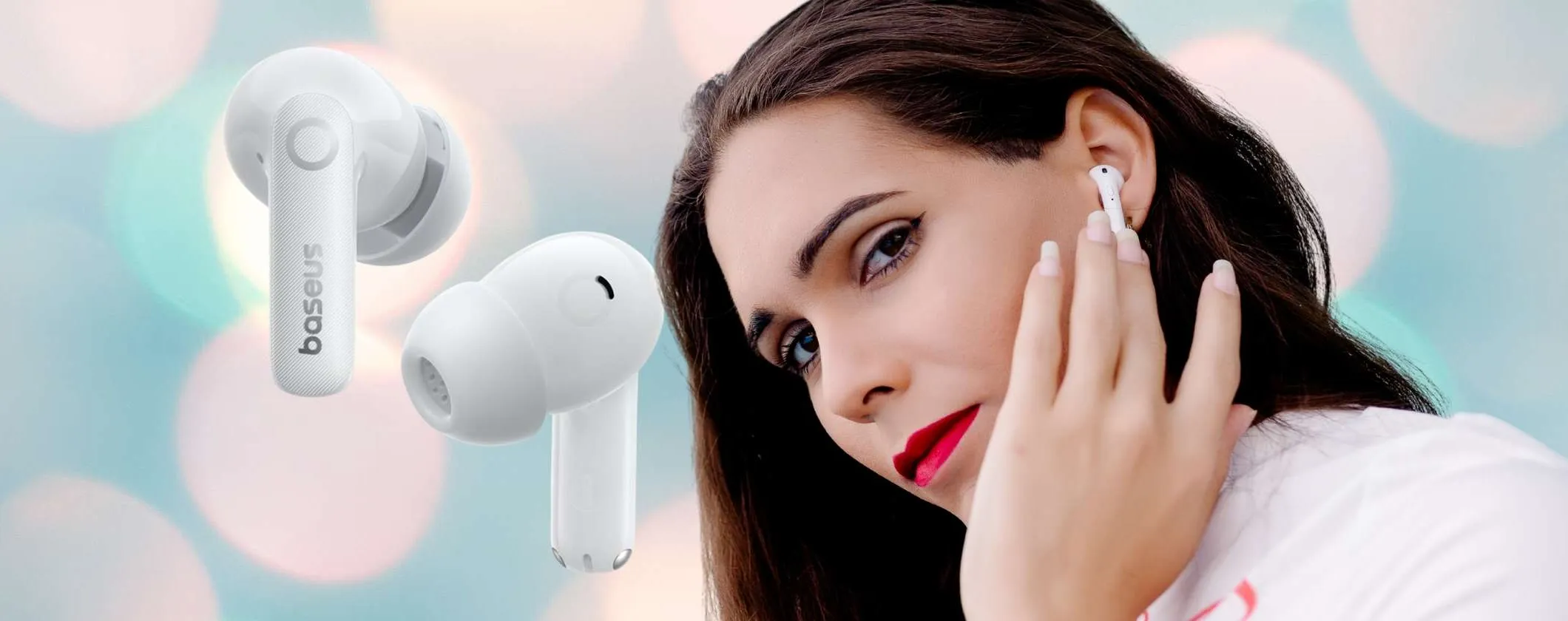 Auricolari wireless Baseus EP10 Pro con riduzione del rumore, IP55 e 36h di audio