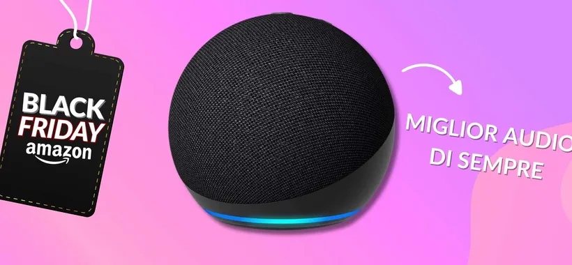 Echo Dot crolla a soli 25€ e Alexa risponde ad ogni domanda (Black Friday)