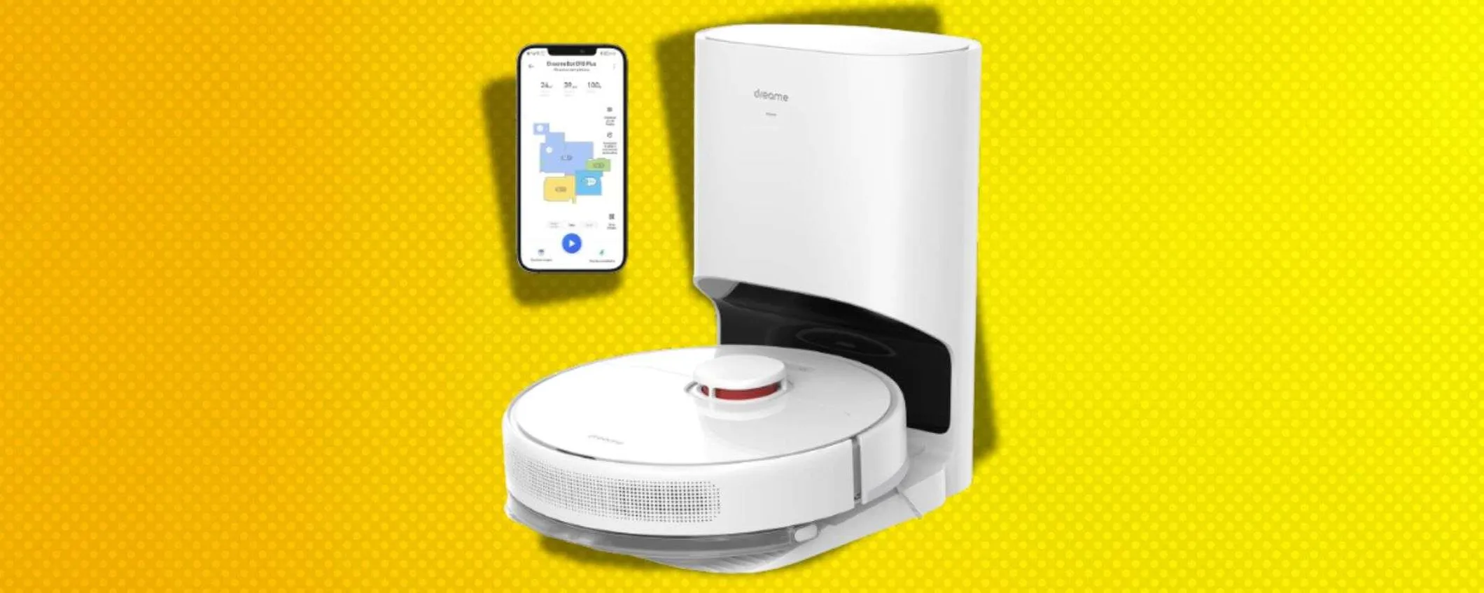 Dreame D10 Plus con stazione di auto svuotamento in offerta: tuo a solo 279€