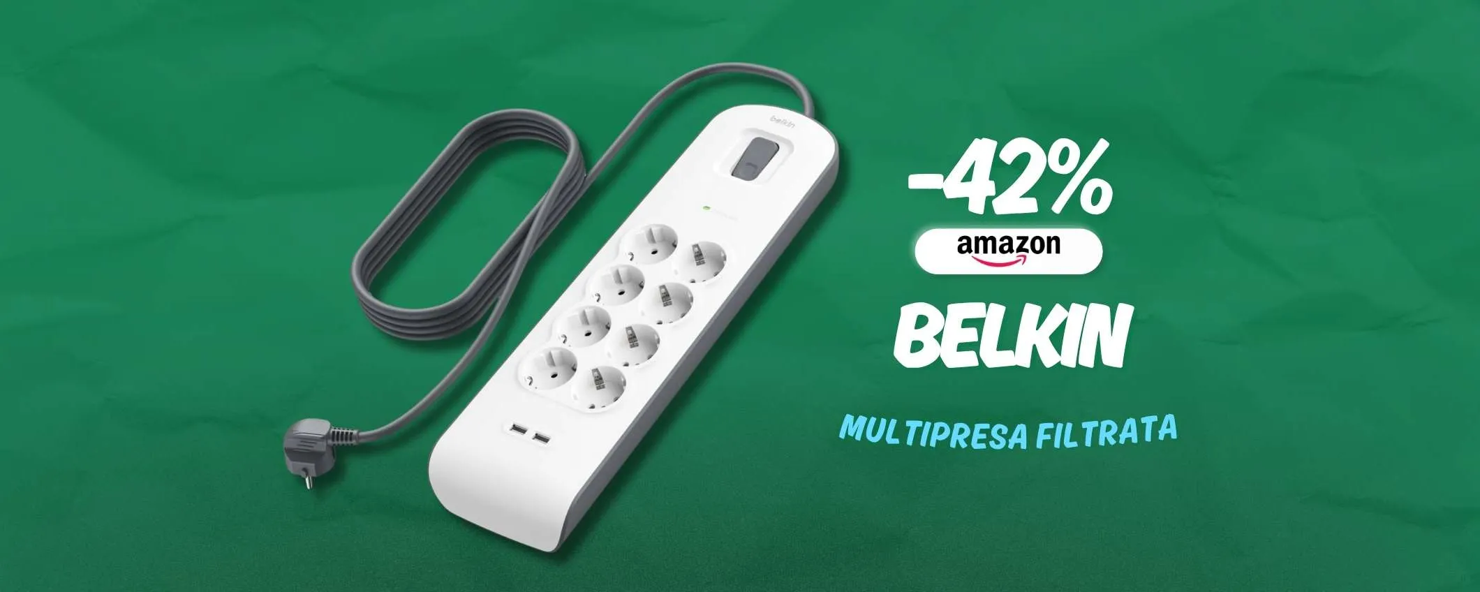 Belkin multripresa 10 in 1, protegge i tuoi dispositivi: solo 25€ per una garanzia in più
