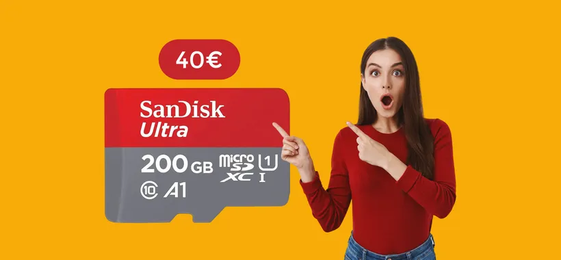 MicroSD 200GB SanDisk: tutto lo spazio che ti serve con appena 40€