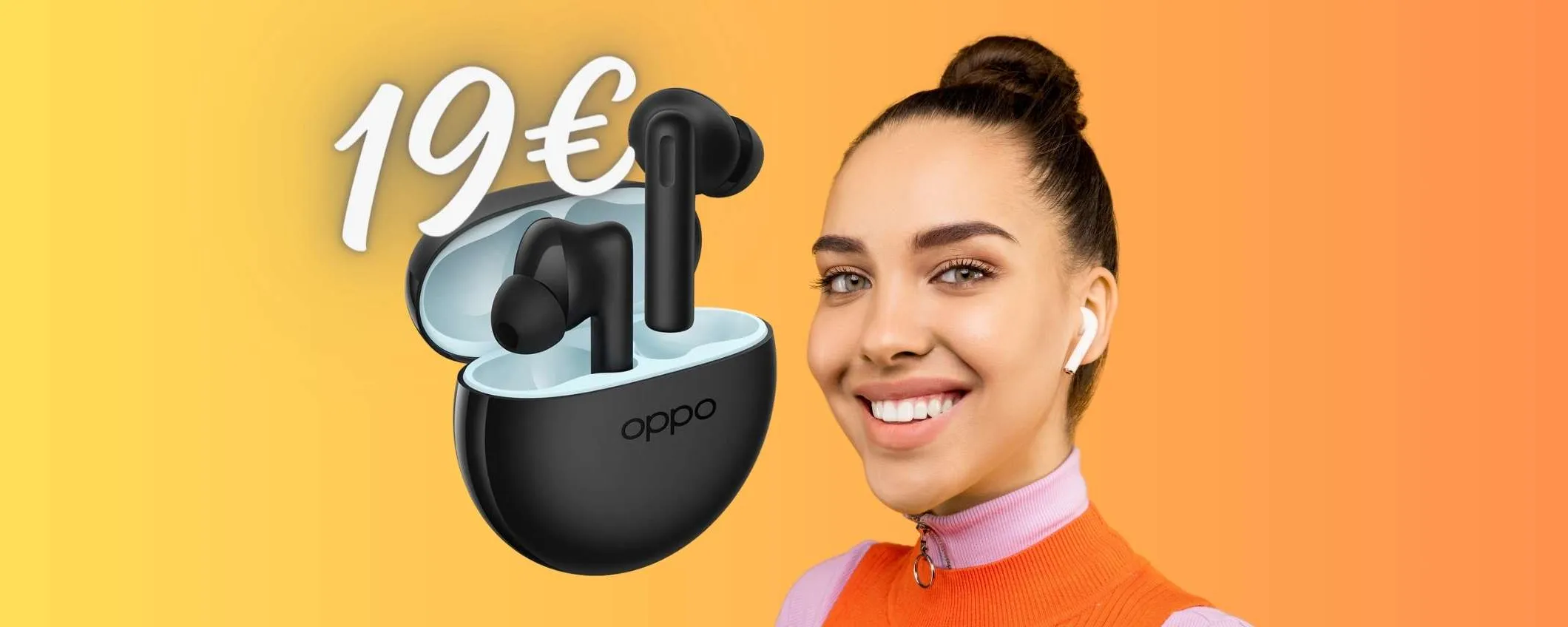 OPPO Enco Buds2 a MENO di 20€, auricolari wireless a prezzo SHOCK