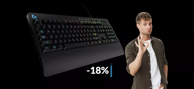 Tastiera gaming Logitech retroilluminata e impermeabile: solo 49€