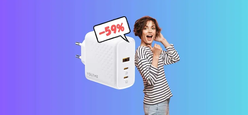 Caricatore USB da 100W con 3 uscite in DOPPIO SCONTO (-59%)