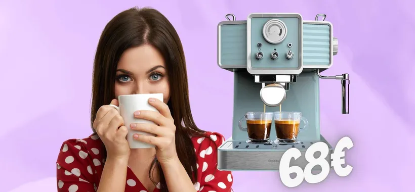 Macchina per il caffè da 20 bar con pannarello per il cappuccio (68€)