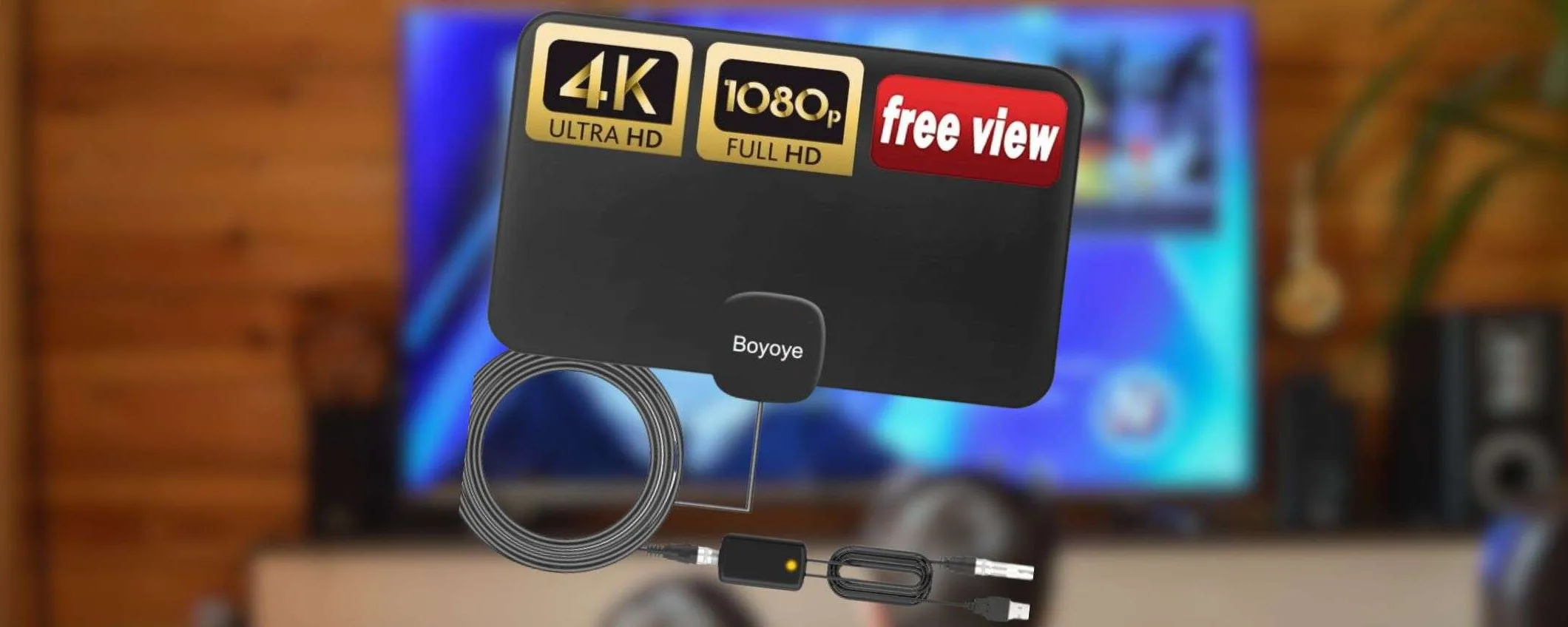 Sconto 75% per l'antenna TV con AMPLIFICATORE: bastano 14,99€ su Amazon