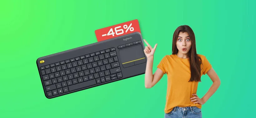 Tastiera Logitech che usi con PC e TV: solo 24€ al Black Friday