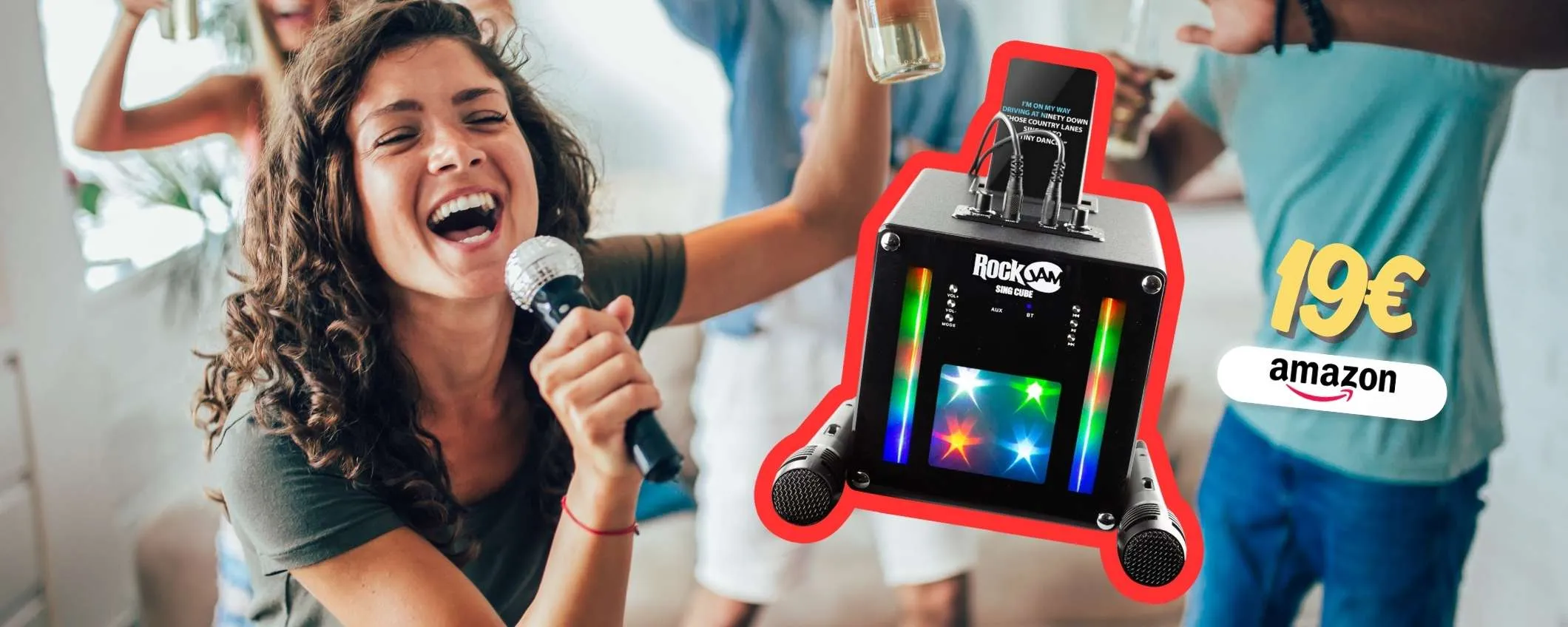 Feste cantando con questo Karaoke COMPLETO a meno di 20€ (solo Amazon)