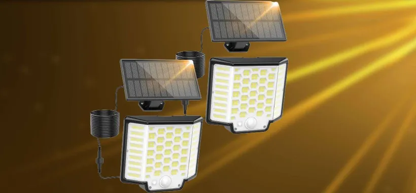 Faro solare 186 LED a 10€ su Amazon: illumina GRATIS e in modo super FURBO