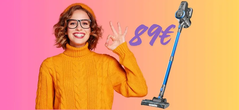 Aspirapolvere senza fili con APPENA 89€? Tutto vero su Amazon ma c'è da sbrigarsi