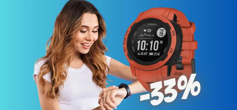 Garmin Instinct 2S: smartwatch Rugged con 21gg di autonomia al 33%