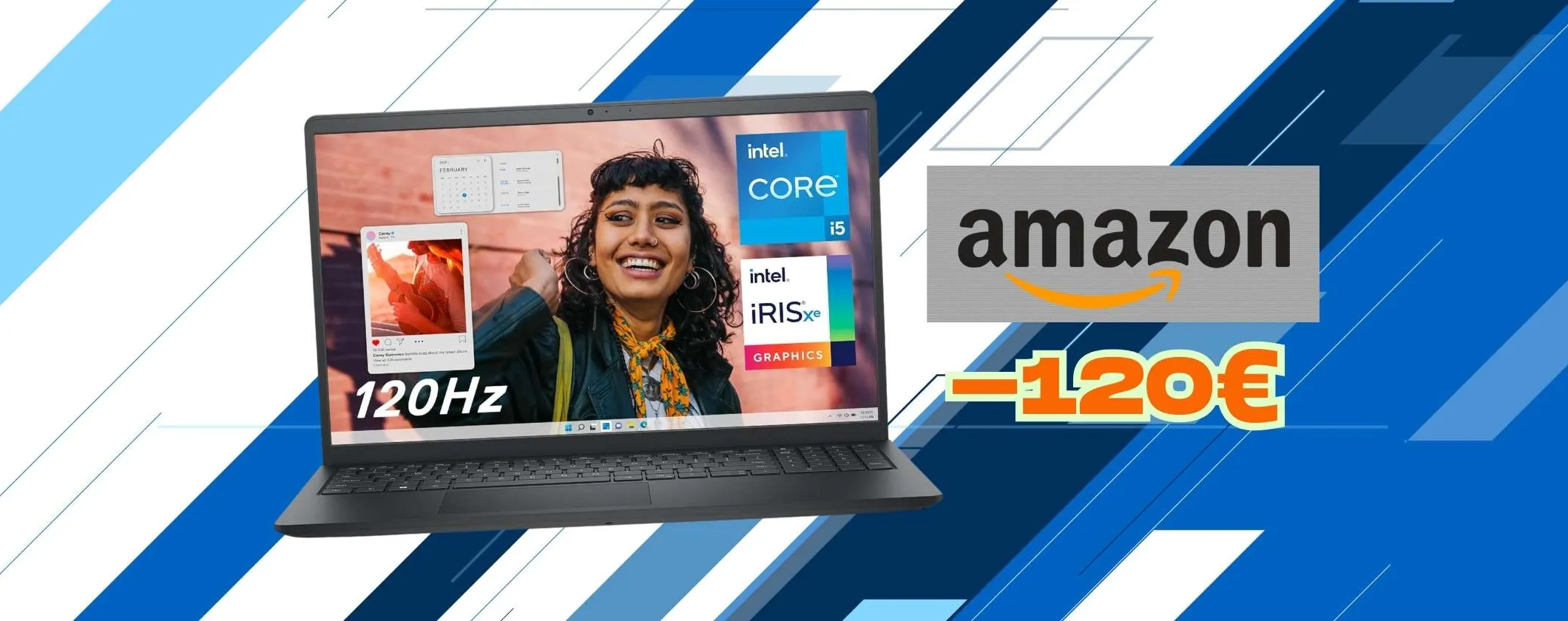 Dell Inspiron 15 con Intel Core i5, 16GB di RAM e SSD da 512GB a ottimo prezzo
