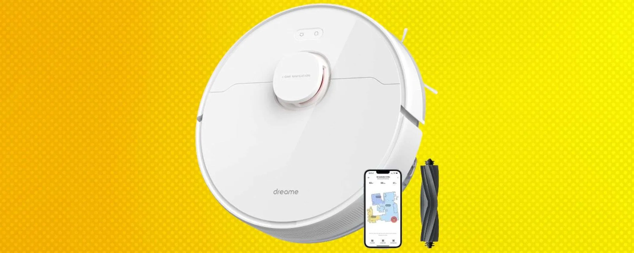 Dreame D10S in offerta su Amazon: navigazione LiDAR e aspirazione potentissima